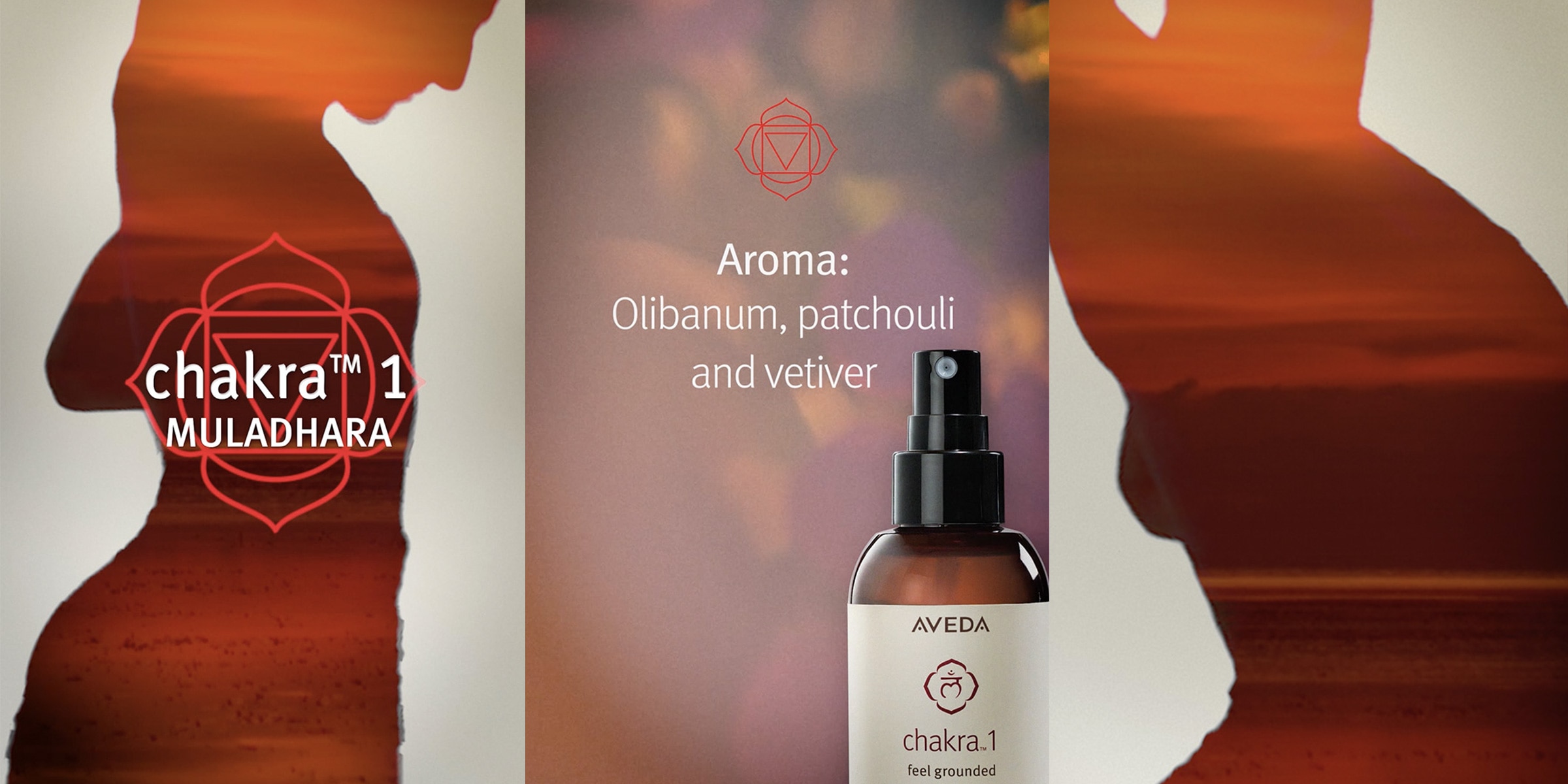 Chakra 1 aroma includes olibanum, patchouli & vetiver aromas.
